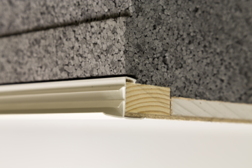 Unidek kunststof LD profiel RAL 9016 35x27mm L = 8000mm pak 5 st