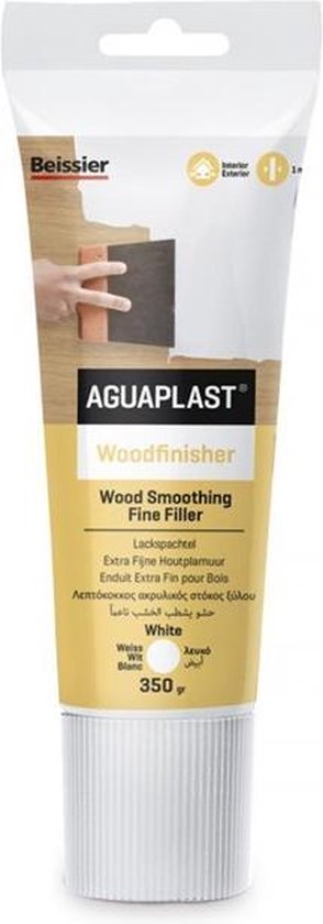 Aguaplast Woodfinisher extra fijne houtplamuur tube 350 gr
