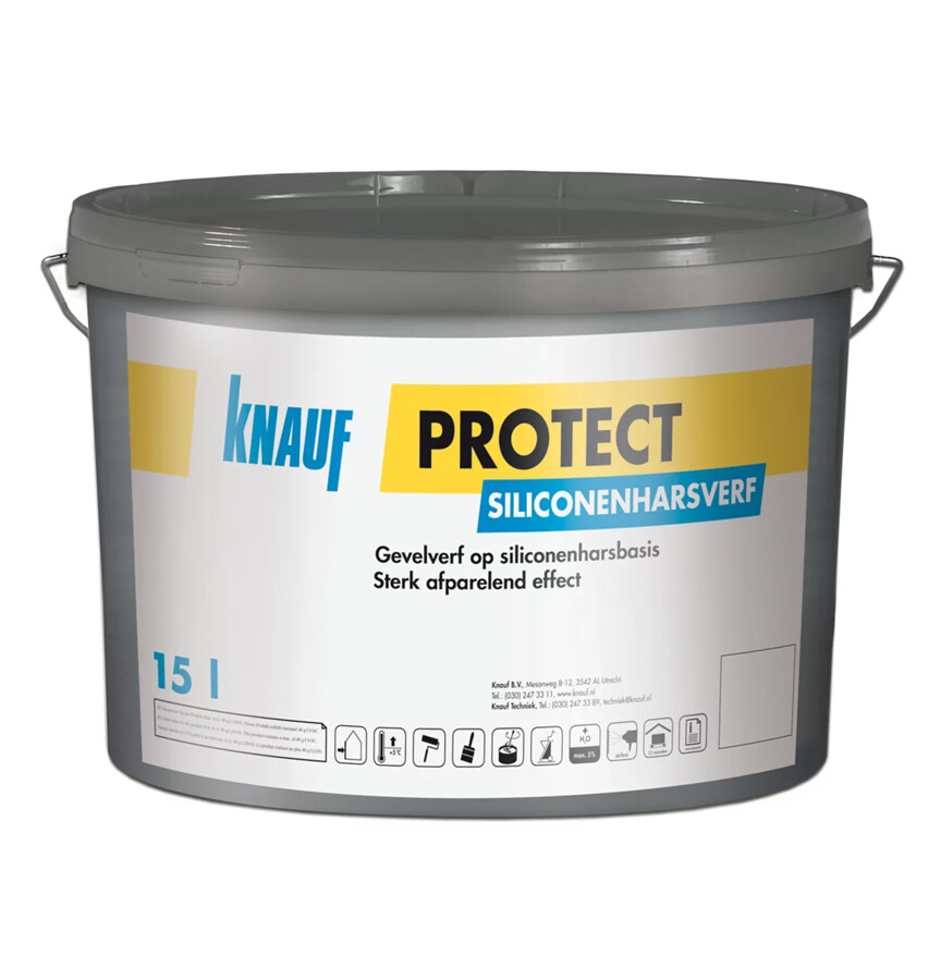 Knauf Protect siliconenharsverf wit emmer 15 ltr