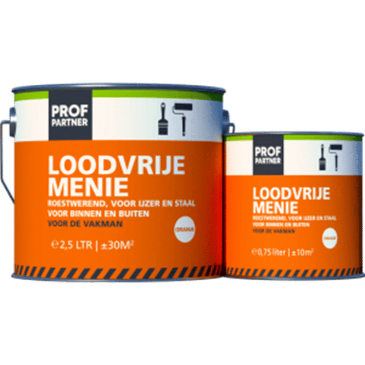 Profpartner Loodvrije menie oranje 750 ml