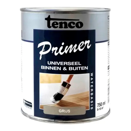 Tenco univers primer op waterbasis grijs bus 0,75 ltr