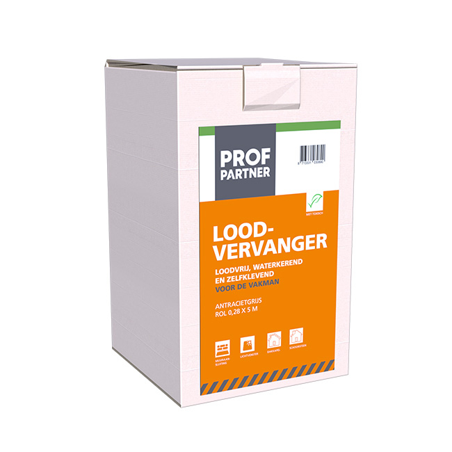 ProfPartner Loodvervanger antracietgrijsÂ zelfklevend 280 mm rol 5 