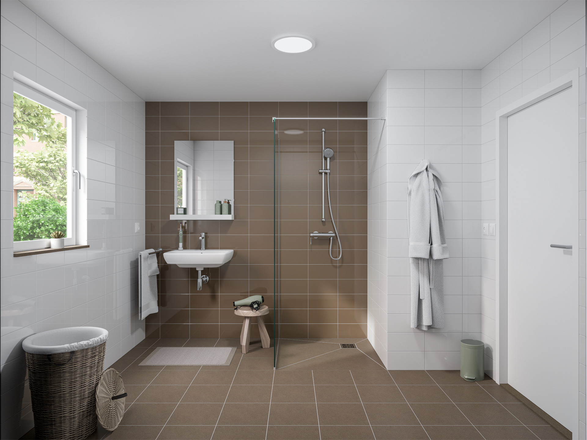 Mosa Holland 2050 cream-white plain gloss 15x20 cm (5,3 mm) doos 41 st