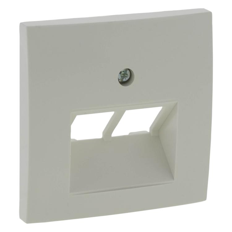 B s1 centraalplaat tel/data 2x8pl polarwit
