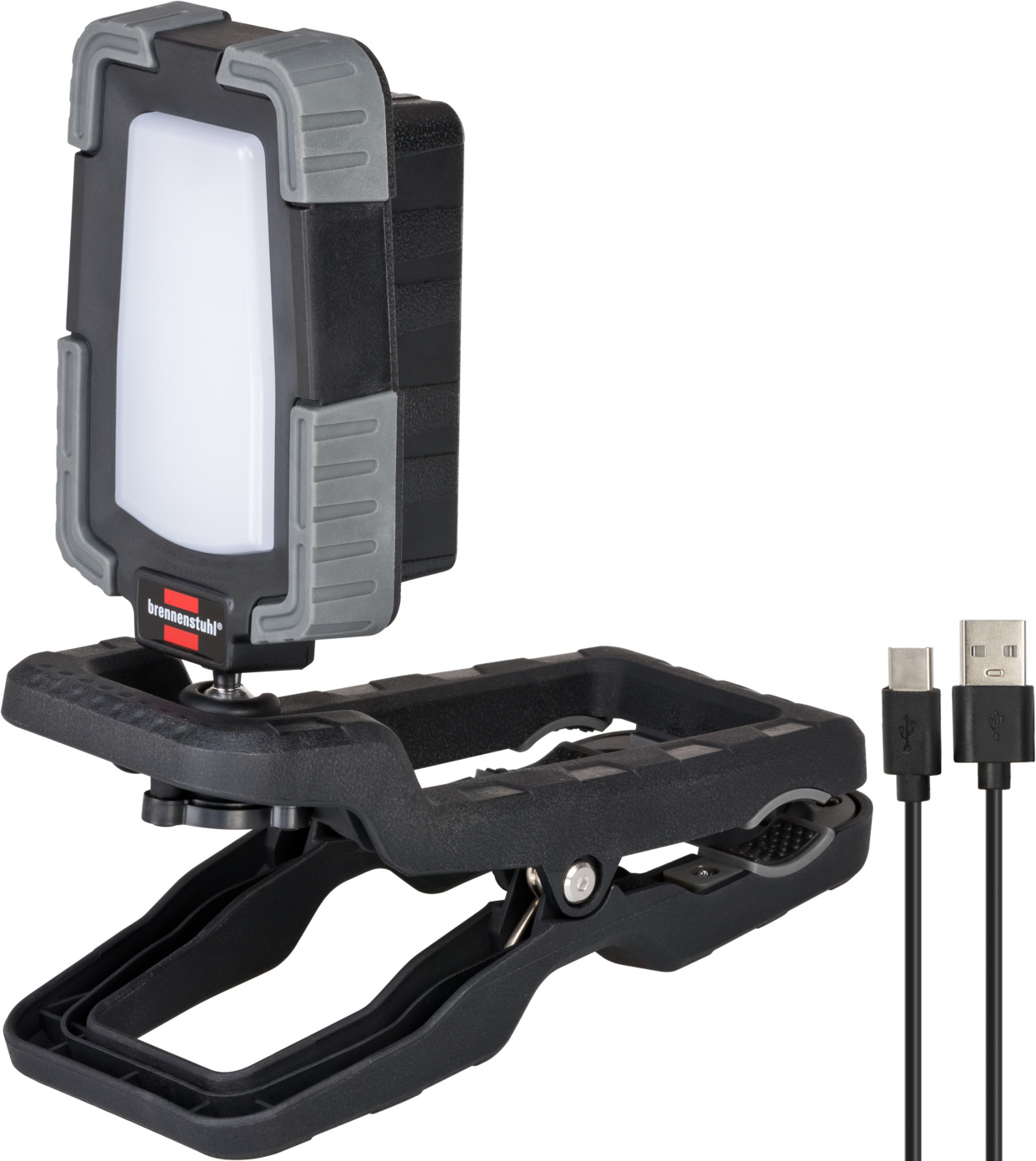 Brennenstuhl accu led-spot 950lm met klem IP65 USB-C