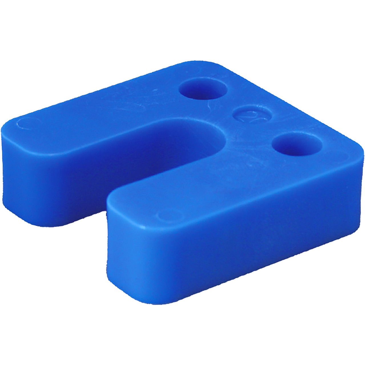 GB drukplaat met sleuf 20mm blauw; 48 stuks per zak