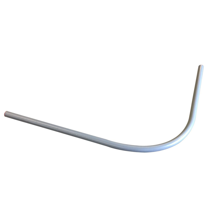 Invoerbocht 75mm r500 1200x1200mm, uit 1 stuk, grijs