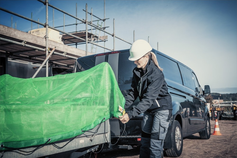 Konvox Aanhangwagennet grofmazig 2,5x4,5m Groen