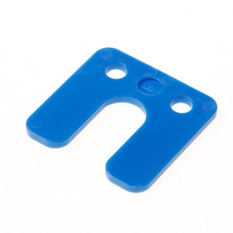 GB drukplaat met sleuf 4mm blauw zak 48 st