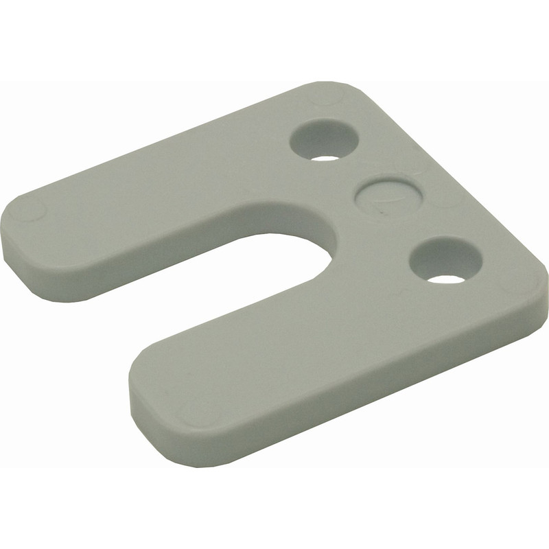 GB drukplaat met sleuf 7mm grijs zak 48 st