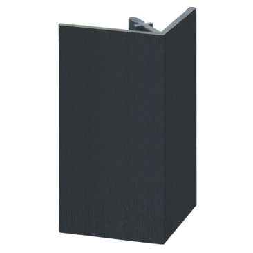 Uitwendig rechthoekprofiel Ker 46x46mm zwartgr clas nerf L=4000mm