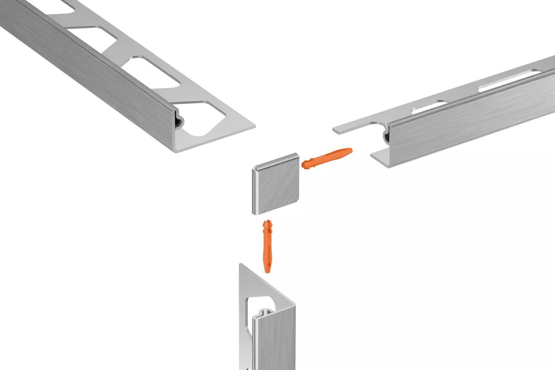 SchlÃ¼ter JOLLY EB afsluitprofiel RVS geborsteld H=8mm L=3000mm
