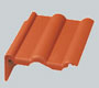 Finkenberger-pan Gevelpan links (uitsp. 90mm) 2000 S Donkerbruin (326)
