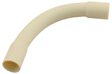 Bocht pvc 3/4 creme blister 3 st  