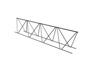 Supportligger 2 m lang, 50 mm hoog  
