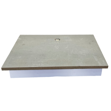 Vloerluik 22mm verzonken luikring neopreenband 795x595 mm Rc=2,5